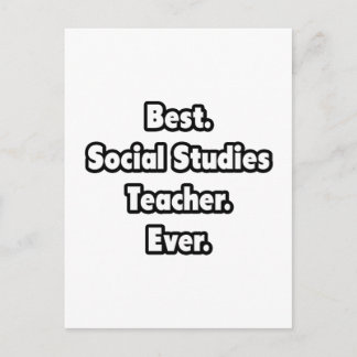 Beste. Leraar Sociale Studies. Ooit. Briefkaart