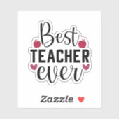 Beste leraar sticker (Vel)