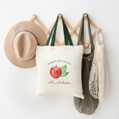 Beste leraar ter wereld | Aangepaste appel Tote Bag