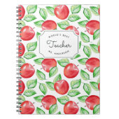 Beste leraar ter wereld | Gepersonaliseerd Apple P Notitieboek (Voorkant)