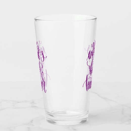 Beste leraar ter wereld glas (Links)