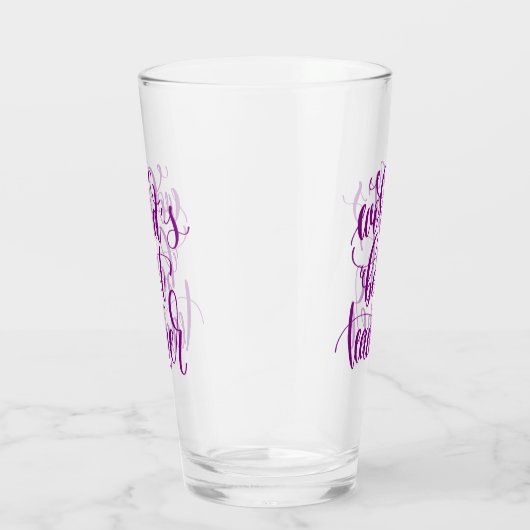 Beste leraar ter wereld glas (Rechts)