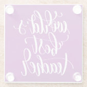 Beste leraar ter wereld glazen onderzetter (Achterkant)