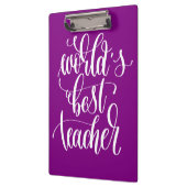 Beste leraar ter wereld klembord (Links)