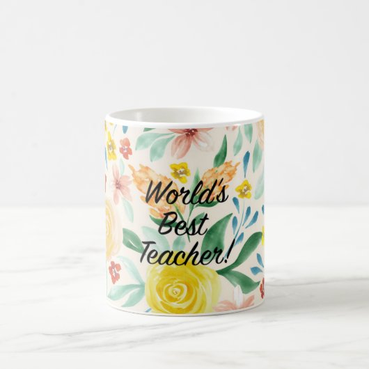 Beste leraar ter wereld koffiemok (Center)