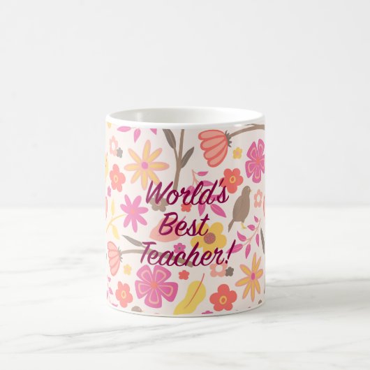 Beste leraar ter wereld koffiemok (Center)