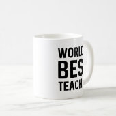 Beste leraar ter wereld koffiemok (Voorkant rechts)