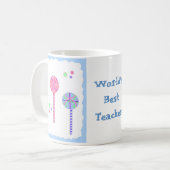 Beste leraar ter wereld - Lollipops Koffiemok (Voorkant links)