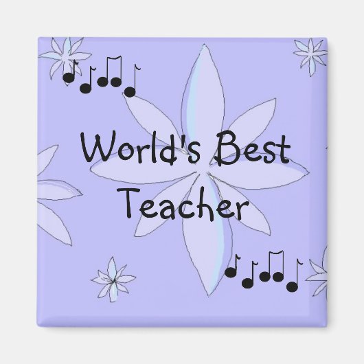 Beste Leraar ter Wereld Magneet (Voorkant)