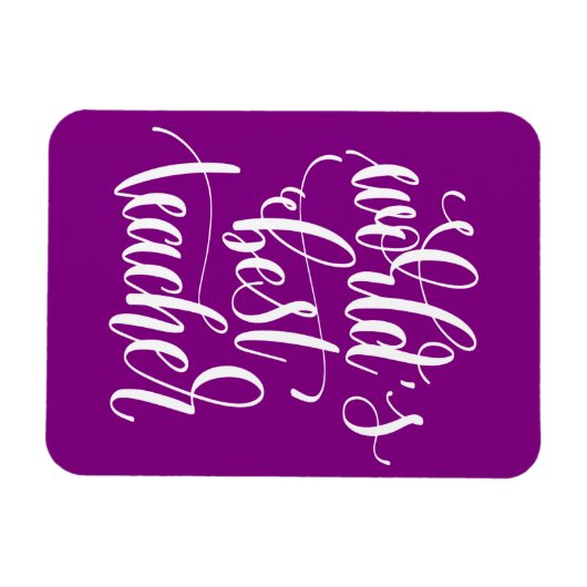 Beste leraar ter wereld magneet (Horizontaal)