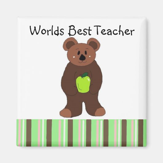 Beste Leraar ter Wereld Magneet (Voorkant)