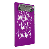 Beste leraar ter wereld mini klembord (Schuin)