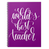 Beste leraar ter wereld notitieboek (Voorkant)