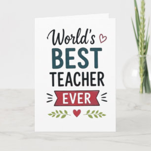 Beste Leraar Ter Wereld Ooit Kaart