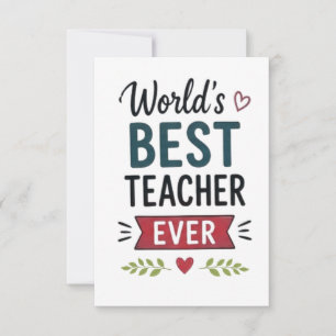 Beste Leraar Ter Wereld Ooit Kaart