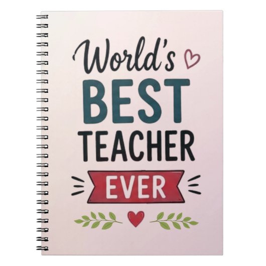 Beste Leraar Ter Wereld Ooit Notitieboek (Voorkant)