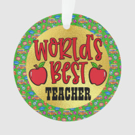 Beste leraar ter wereld ornament