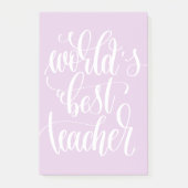 Beste leraar ter wereld post-it® notes (Voorkant)