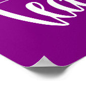 Beste leraar ter wereld poster (Hoek)