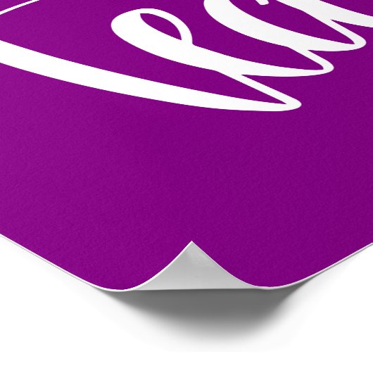 Beste leraar ter wereld poster (Hoek)