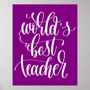 Beste leraar ter wereld poster