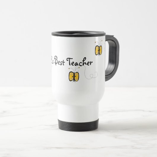Beste leraar ter wereld reisbeker (Voorkant rechts)