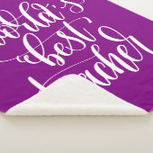 Beste leraar ter wereld sherpa deken (3/4)