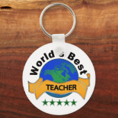 Beste leraar ter wereld sleutelhanger (Voorkant)
