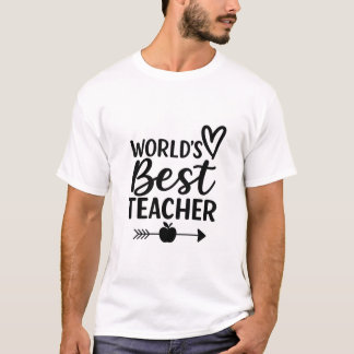 Beste leraar ter wereld t-shirt