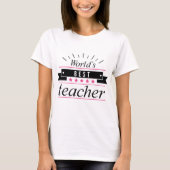Beste leraar ter wereld t-shirt (Voorkant)