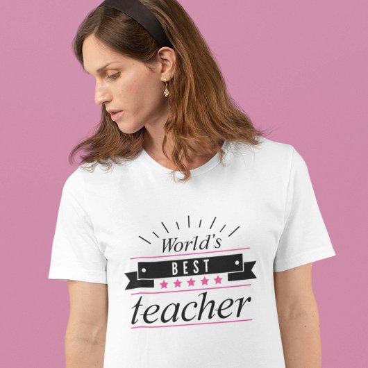 Beste leraar ter wereld t-shirt