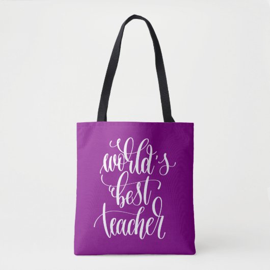 Beste leraar ter wereld tote bag (Voorkant)