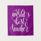 Beste leraar ter wereld wandkleed (Voorkant)