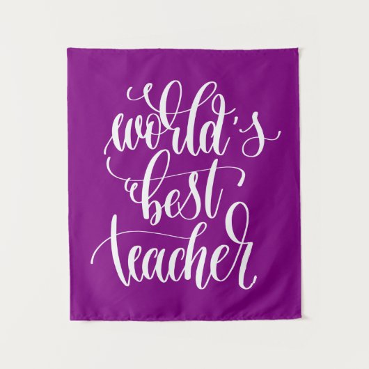 Beste leraar ter wereld wandkleed (Voorkant)