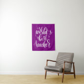 Beste leraar ter wereld wandkleed (In situ)