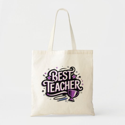 Beste leraar tote bag (Voorkant)