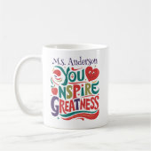 Beste leraar waardering cadeau Mok (Links)