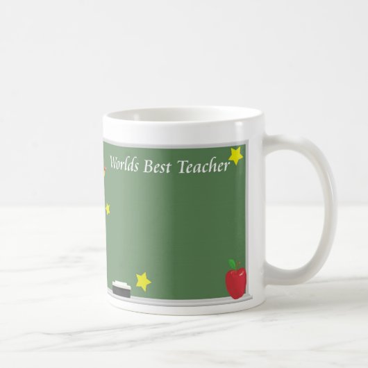 Beste leraar wereldwijd koffiemok (Rechts)