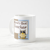 Beste leraar wereldwijd koffiemok (Voorkant links)