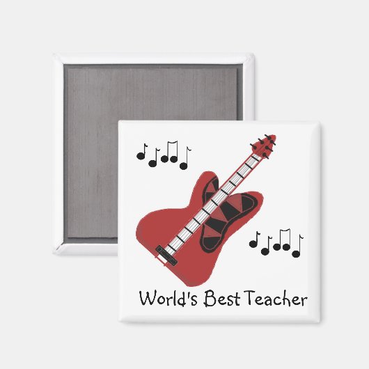 Beste leraar wereldwijd magneet (Voorkant / Achterkant)