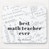 Beste leraar Wiskunde | Wiskunde Formule-monogram Muismat (Voorkant)