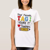 Beste Leraren LABEL! Jij bent het Liefde Leraren G T-shirt (Voorkant)