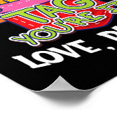 Beste leraren Label U bent het liefste ouders teru Poster (Hoek)