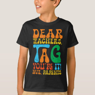 Beste leraren Label U bent het liefste ouders teru T-shirt