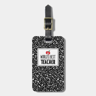 Beste lerarendag van de wereld bagagelabel