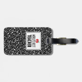 Beste lerarendag van de wereld bagagelabel (Achterkant horizontaal)