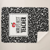 Beste lerarendag van de wereld sherpa deken (Voorkant (horizontaal))