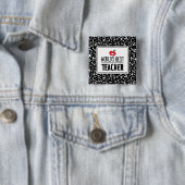 Beste lerarendag van de wereld vierkante button 5,1 cm (In situ)