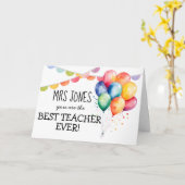 Beste lerarenkaart ooit kaart (Gele Bloem)