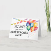 Beste lerarenkaart ooit kaart (Voorkant)